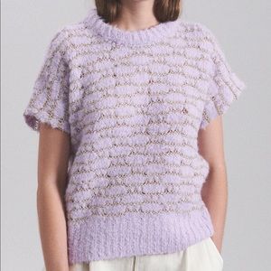 Only worn once, great condition Rachel Comey Barnello Sweater Size S in Lavender